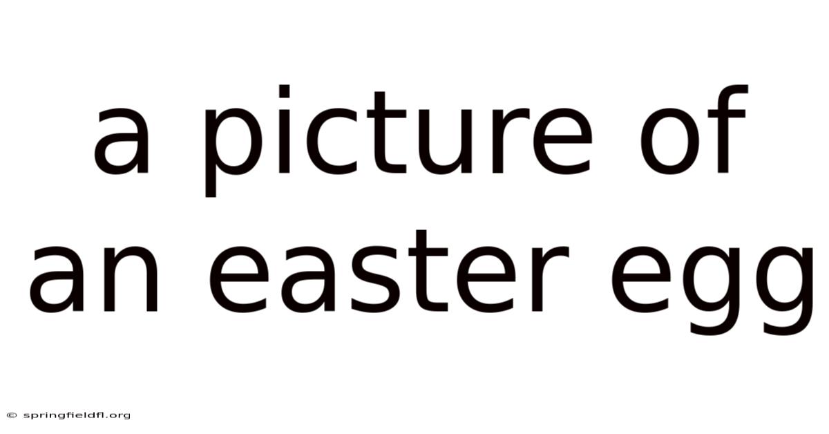 A Picture Of An Easter Egg