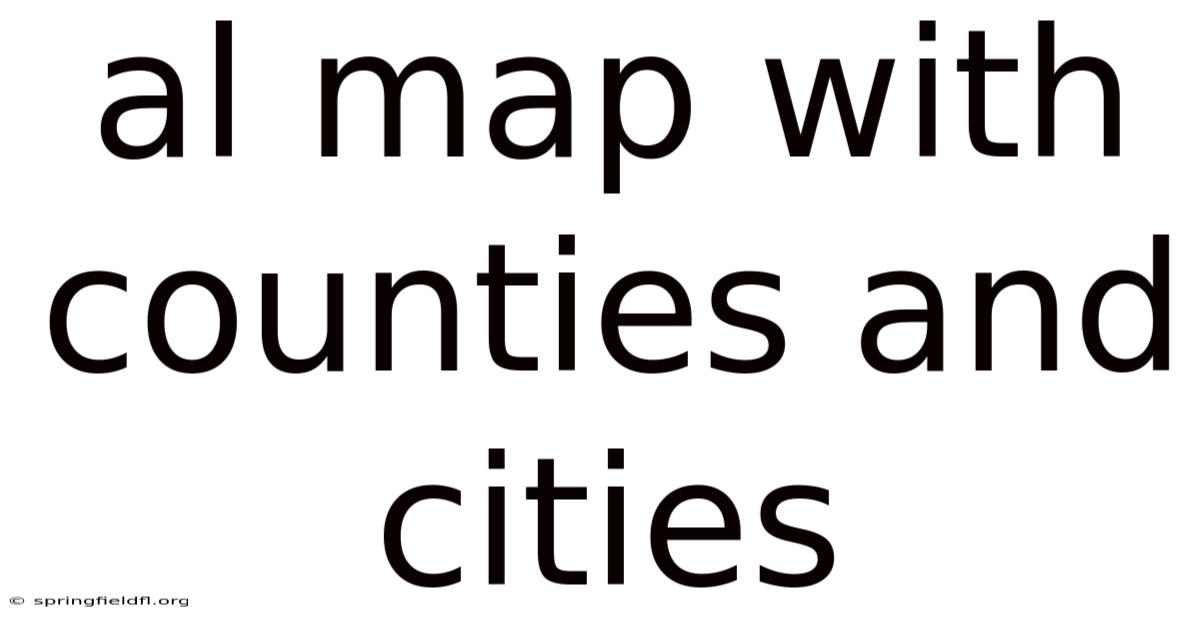Al Map With Counties And Cities