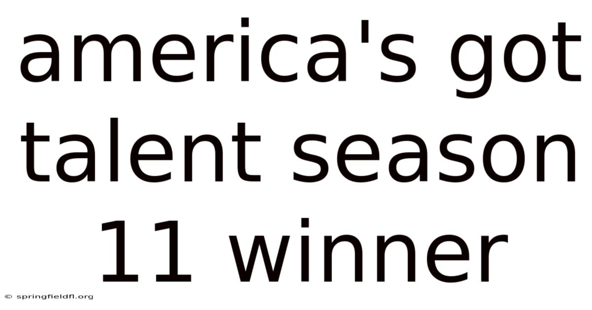 America's Got Talent Season 11 Winner