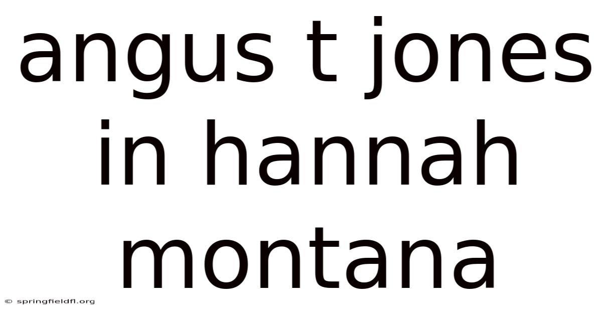 Angus T Jones In Hannah Montana