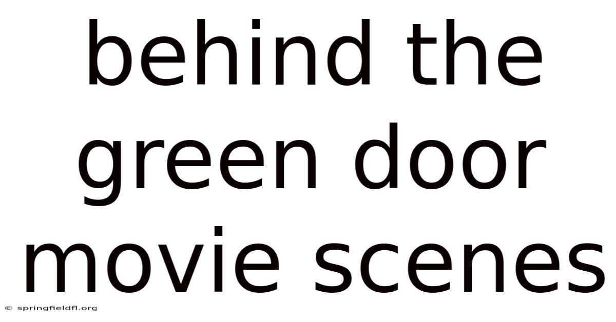 Behind The Green Door Movie Scenes