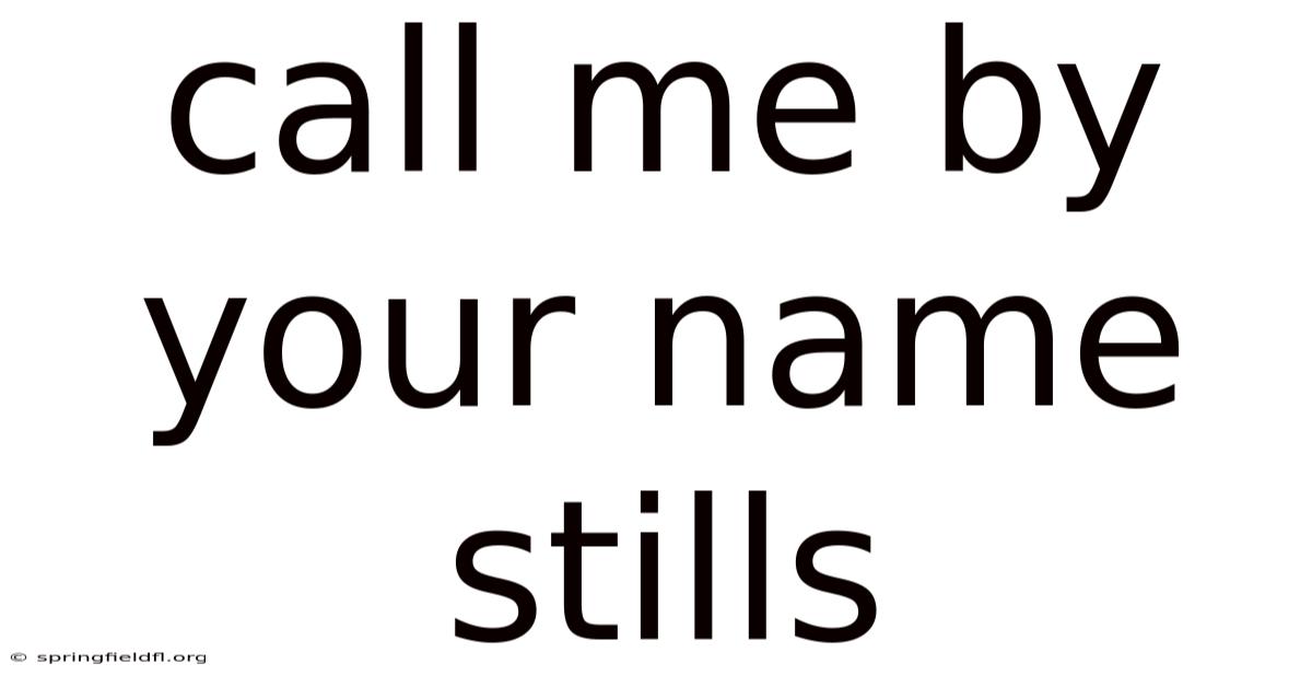 Call Me By Your Name Stills