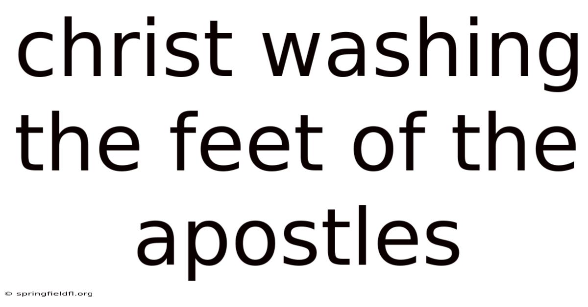 Christ Washing The Feet Of The Apostles