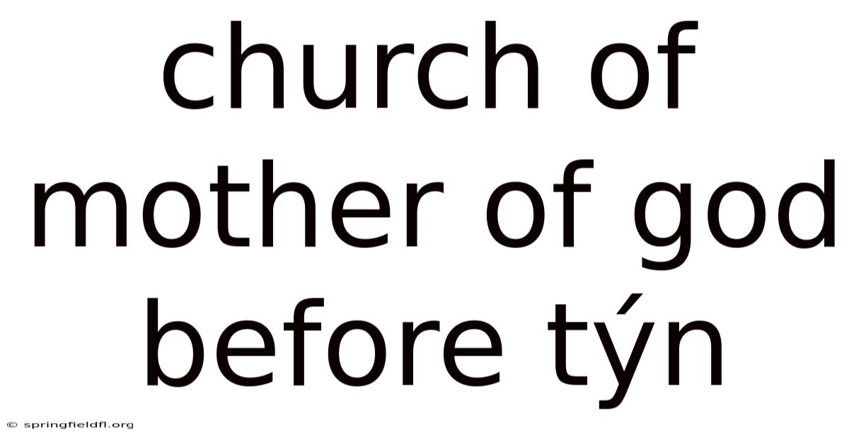 Church Of Mother Of God Before Týn