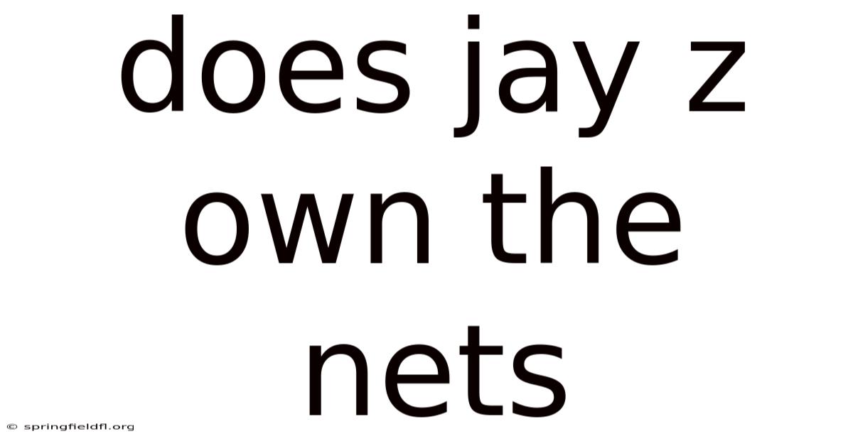 Does Jay Z Own The Nets