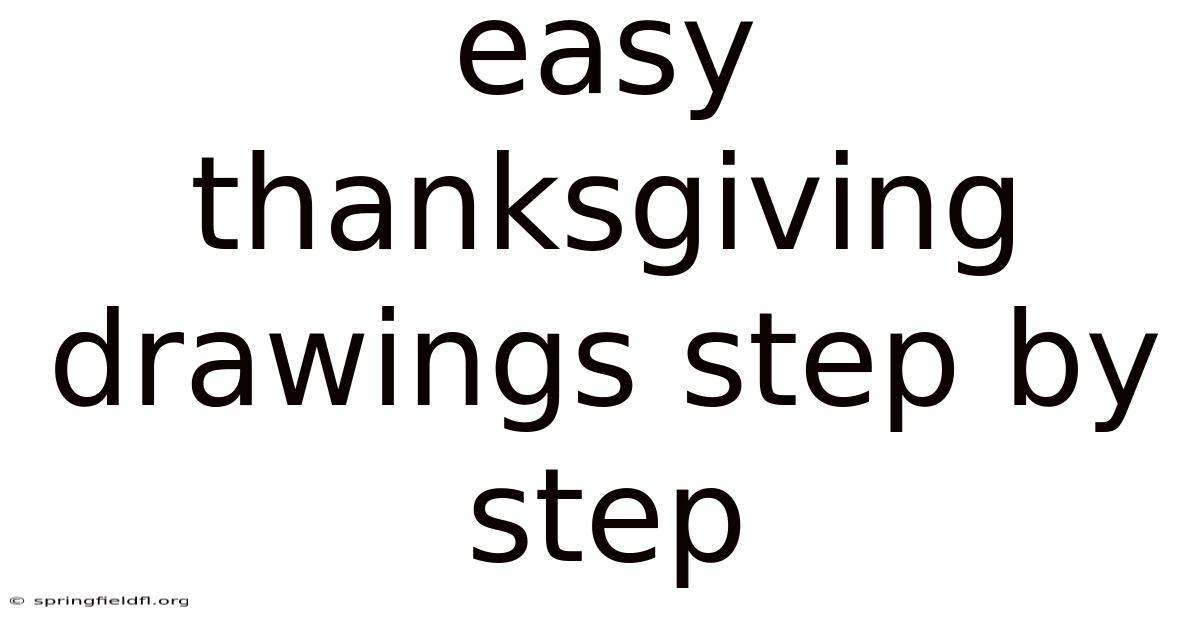 Easy Thanksgiving Drawings Step By Step
