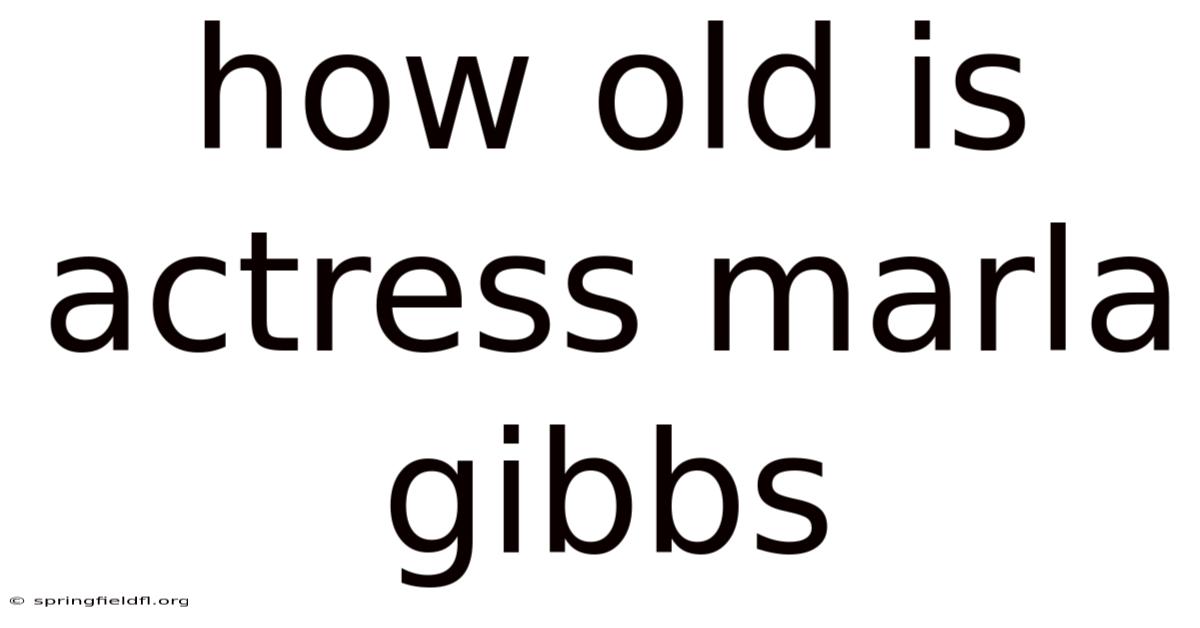 How Old Is Actress Marla Gibbs