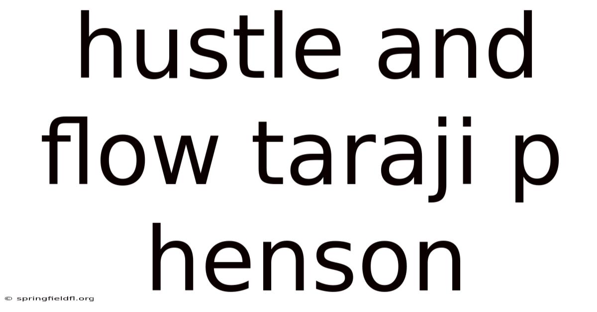 Hustle And Flow Taraji P Henson