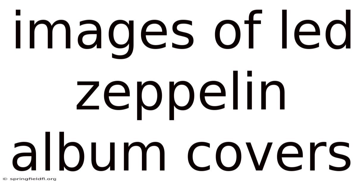 Images Of Led Zeppelin Album Covers