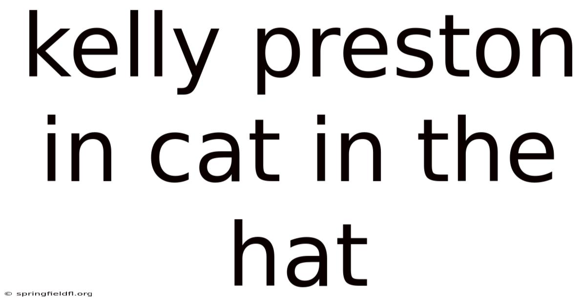 Kelly Preston In Cat In The Hat