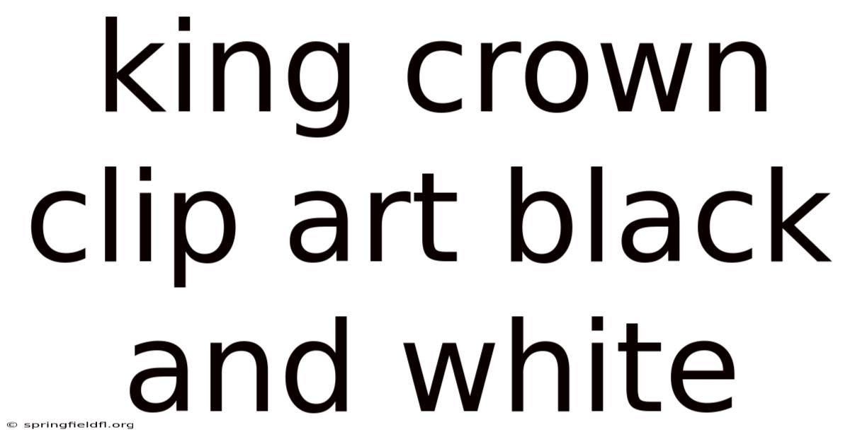 King Crown Clip Art Black And White