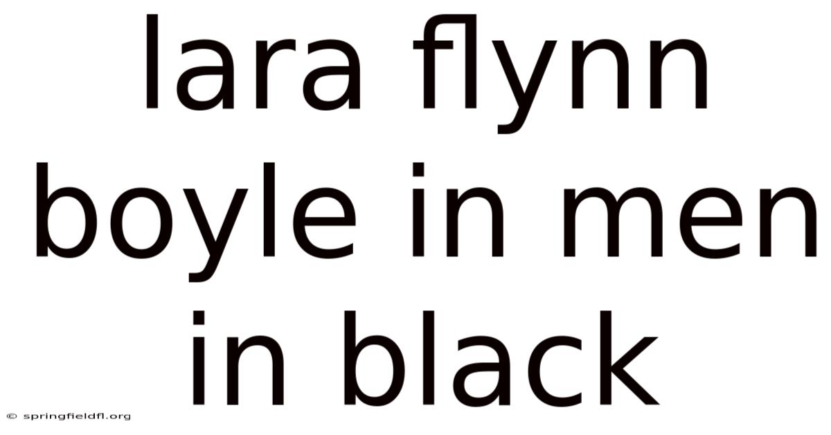 Lara Flynn Boyle In Men In Black