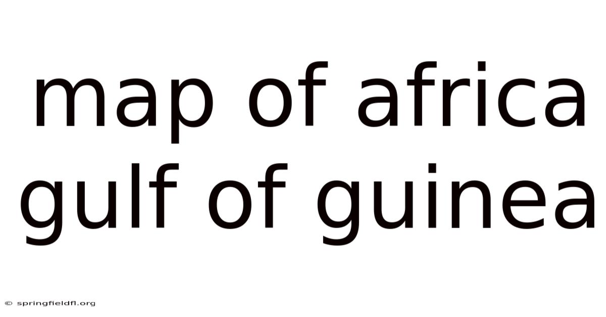 Map Of Africa Gulf Of Guinea