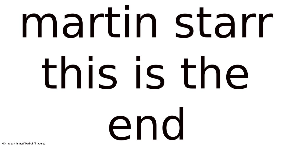 Martin Starr This Is The End