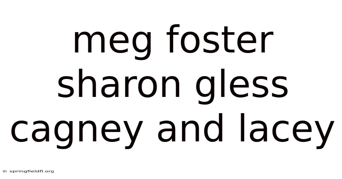 Meg Foster Sharon Gless Cagney And Lacey