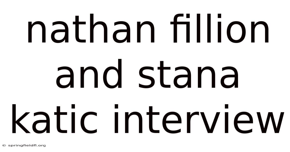 Nathan Fillion And Stana Katic Interview