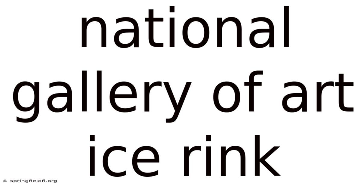 National Gallery Of Art Ice Rink