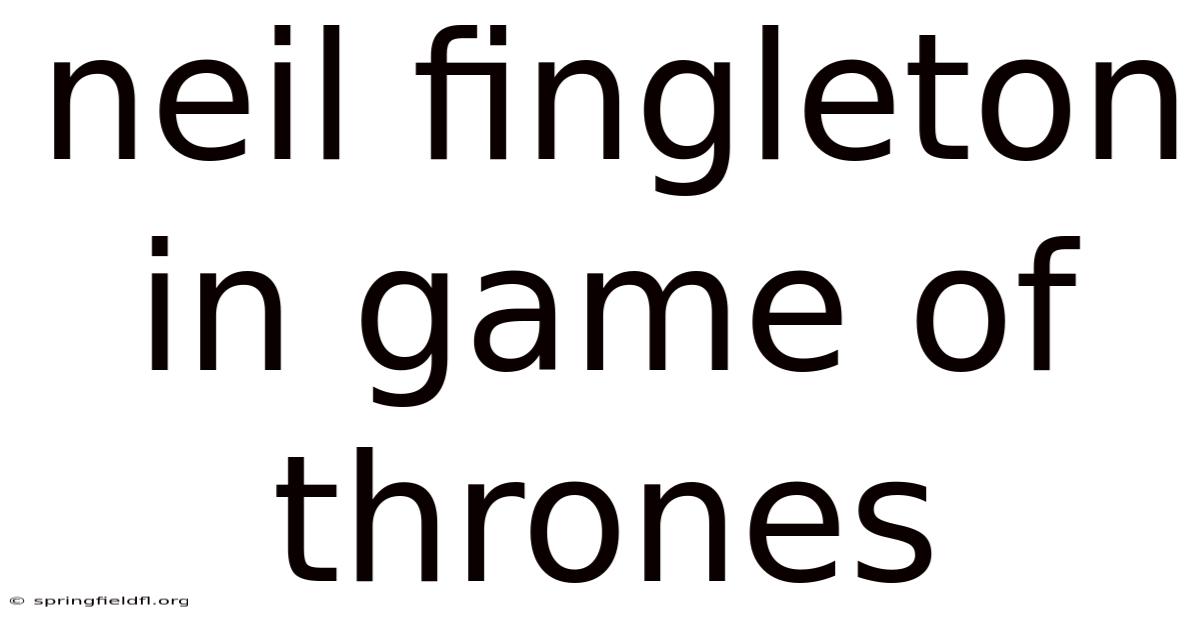 Neil Fingleton In Game Of Thrones