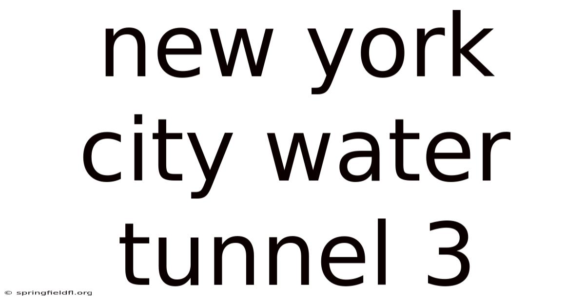 New York City Water Tunnel 3