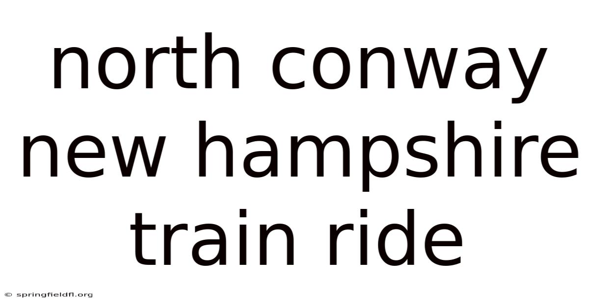 North Conway New Hampshire Train Ride
