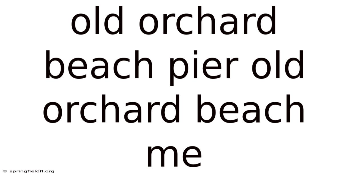 Old Orchard Beach Pier Old Orchard Beach Me