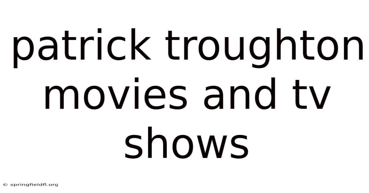 Patrick Troughton Movies And Tv Shows