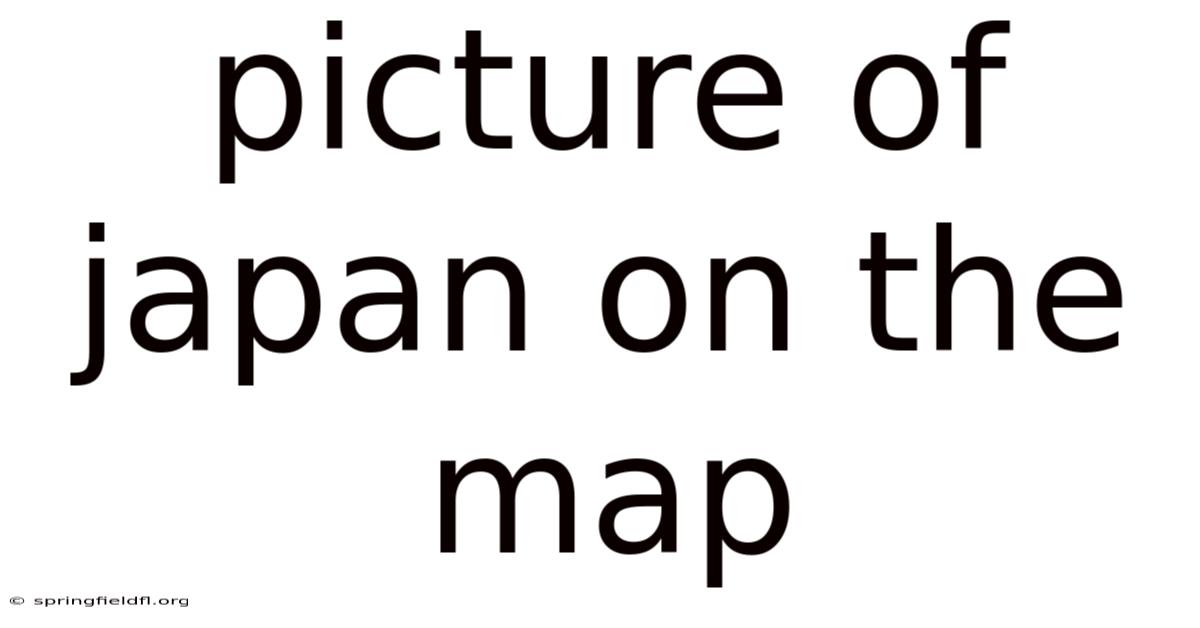Picture Of Japan On The Map
