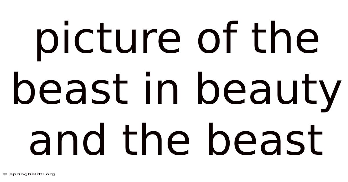 Picture Of The Beast In Beauty And The Beast
