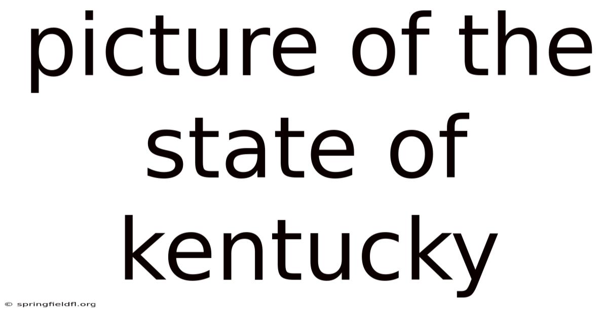 Picture Of The State Of Kentucky