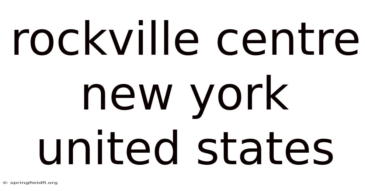 Rockville Centre New York United States