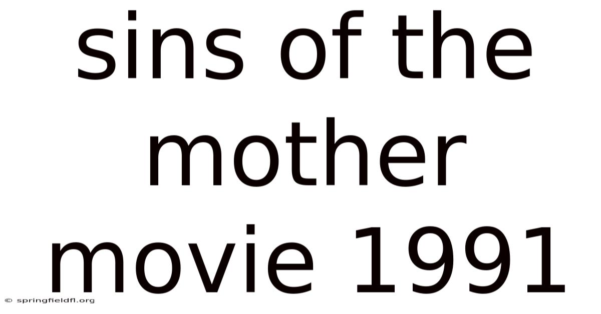 Sins Of The Mother Movie 1991