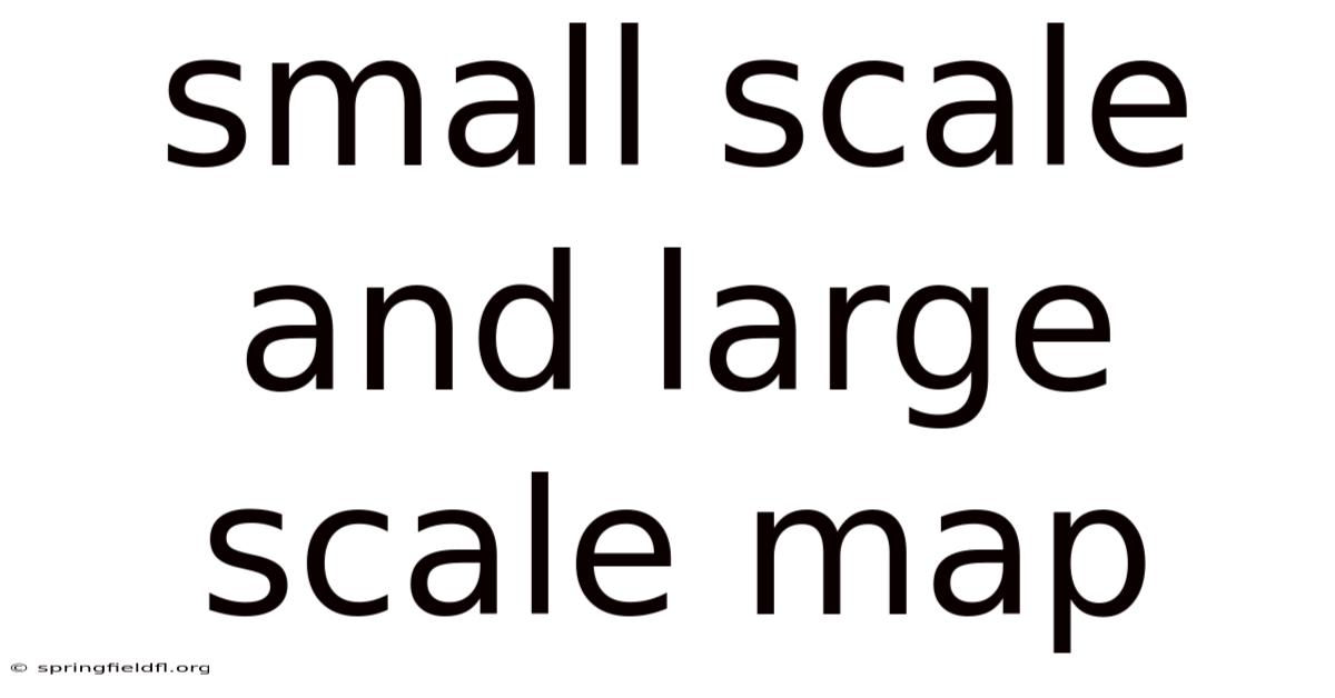 Small Scale And Large Scale Map