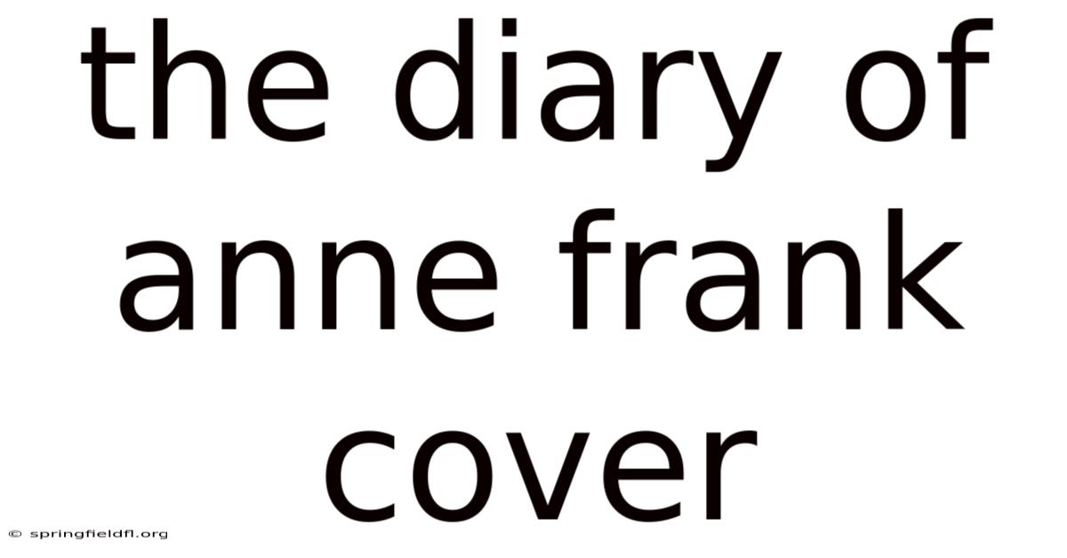 The Diary Of Anne Frank Cover
