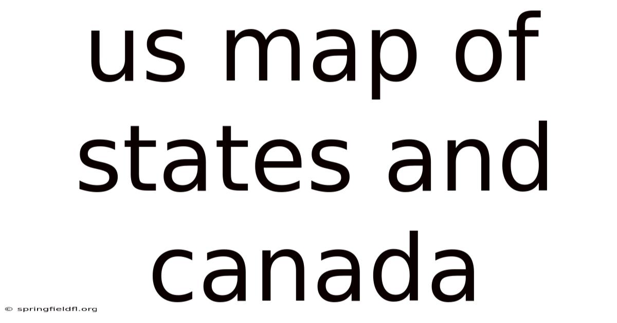 Us Map Of States And Canada