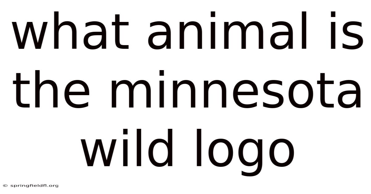 What Animal Is The Minnesota Wild Logo