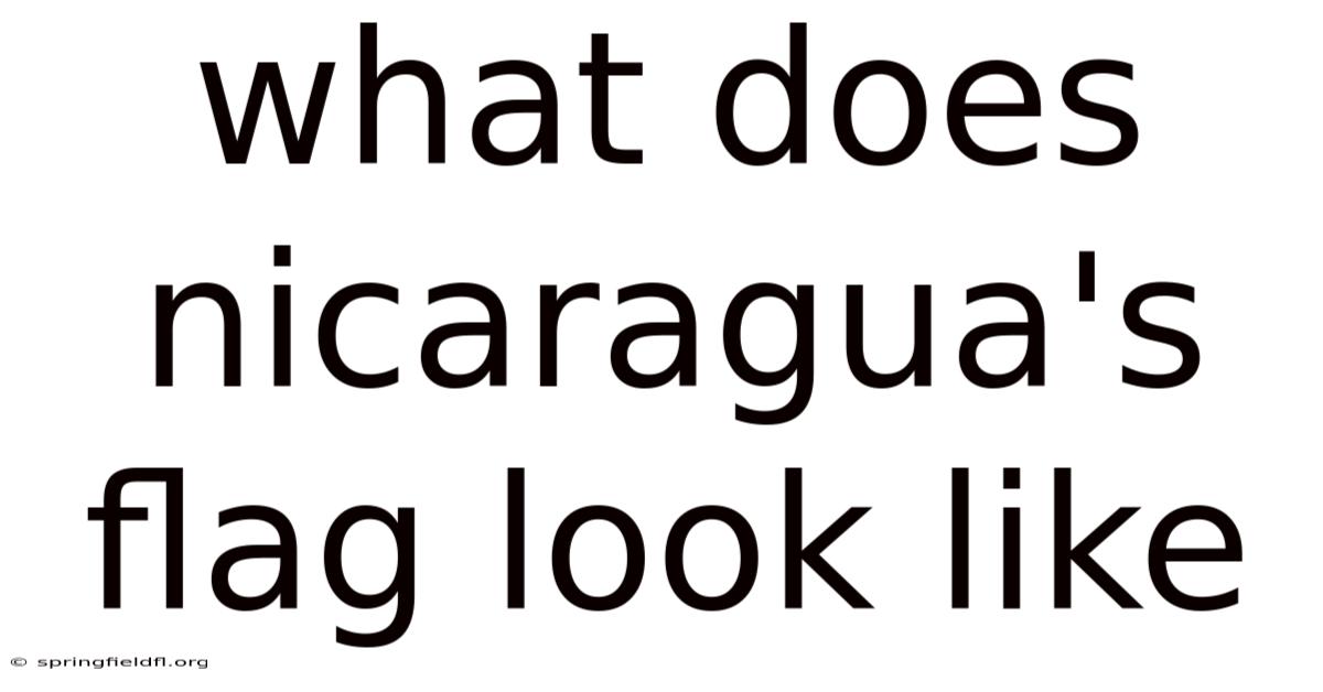 What Does Nicaragua's Flag Look Like