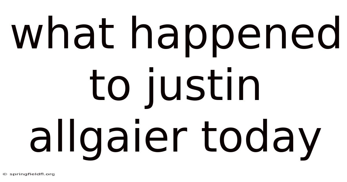 What Happened To Justin Allgaier Today