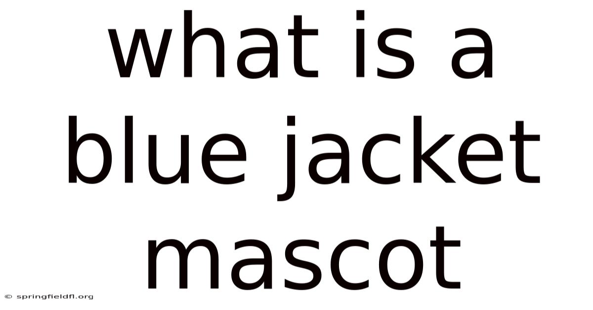 What Is A Blue Jacket Mascot