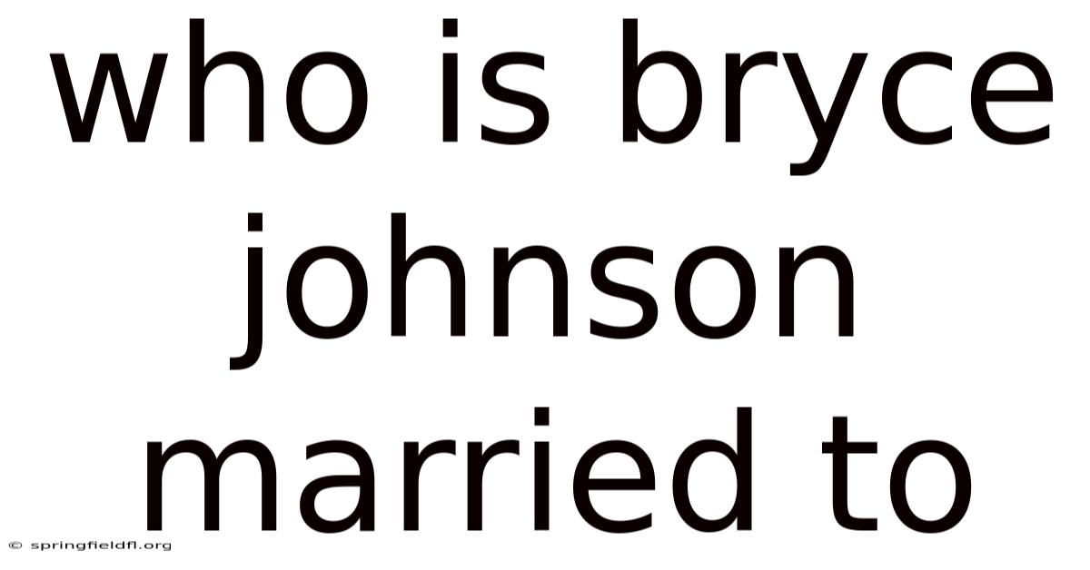 Who Is Bryce Johnson Married To