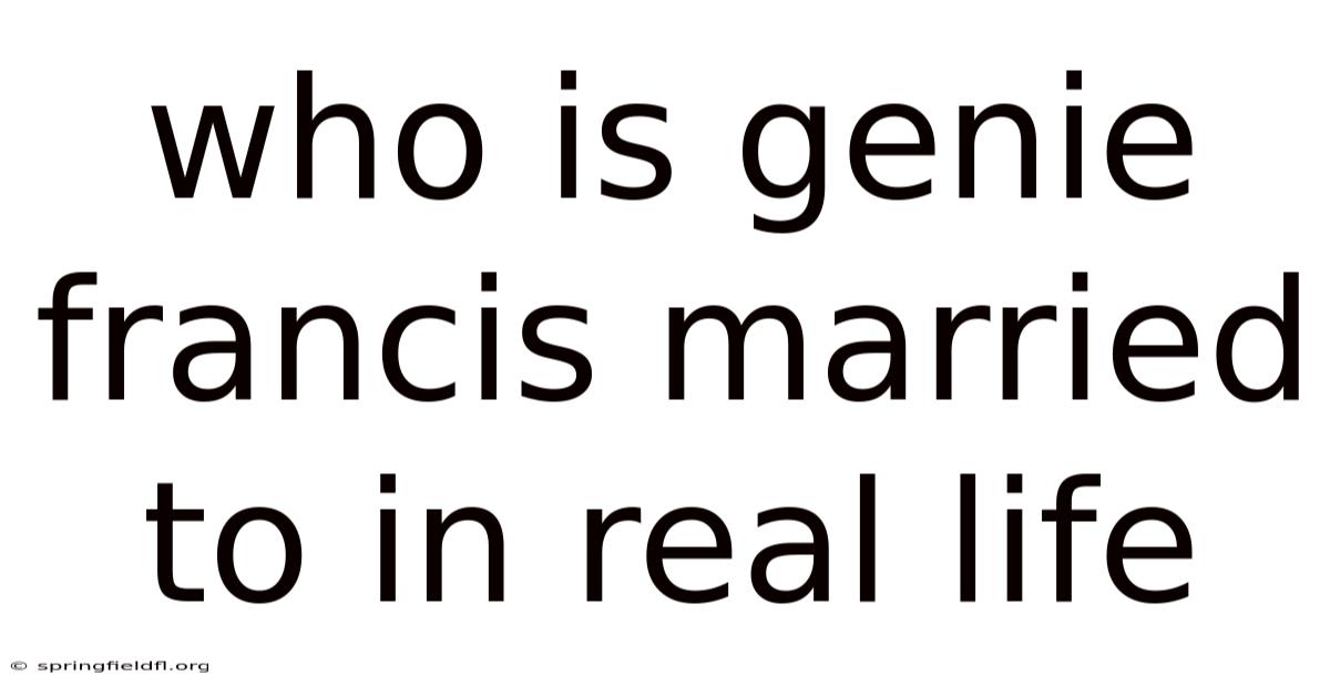 Who Is Genie Francis Married To In Real Life